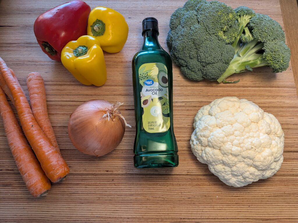 Oven Roasted Veggies roasted veggie ingredients