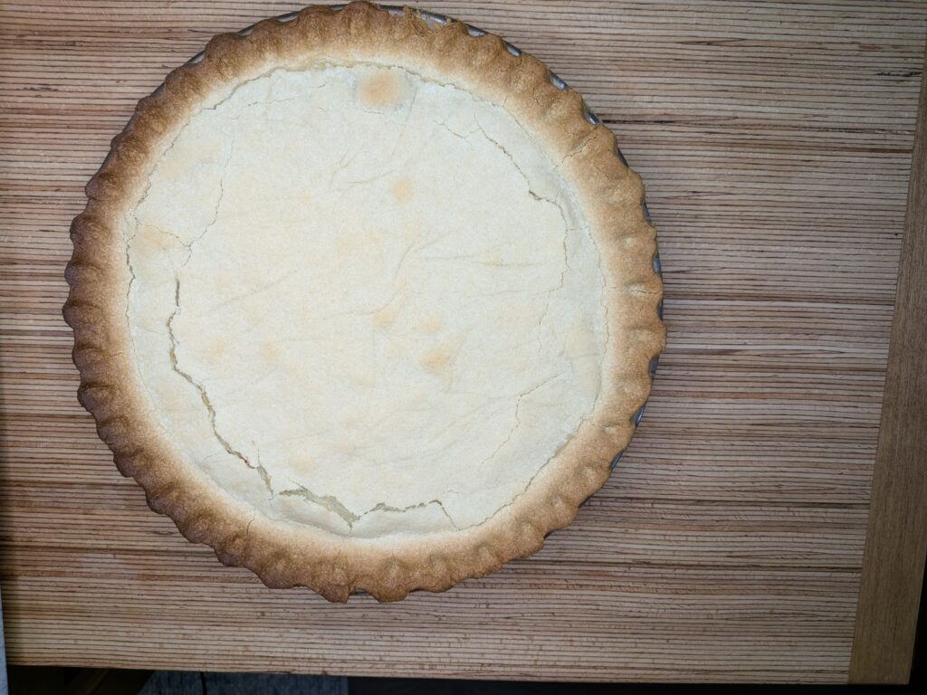 Easy homemade chicken pot pie fresh out of the oven