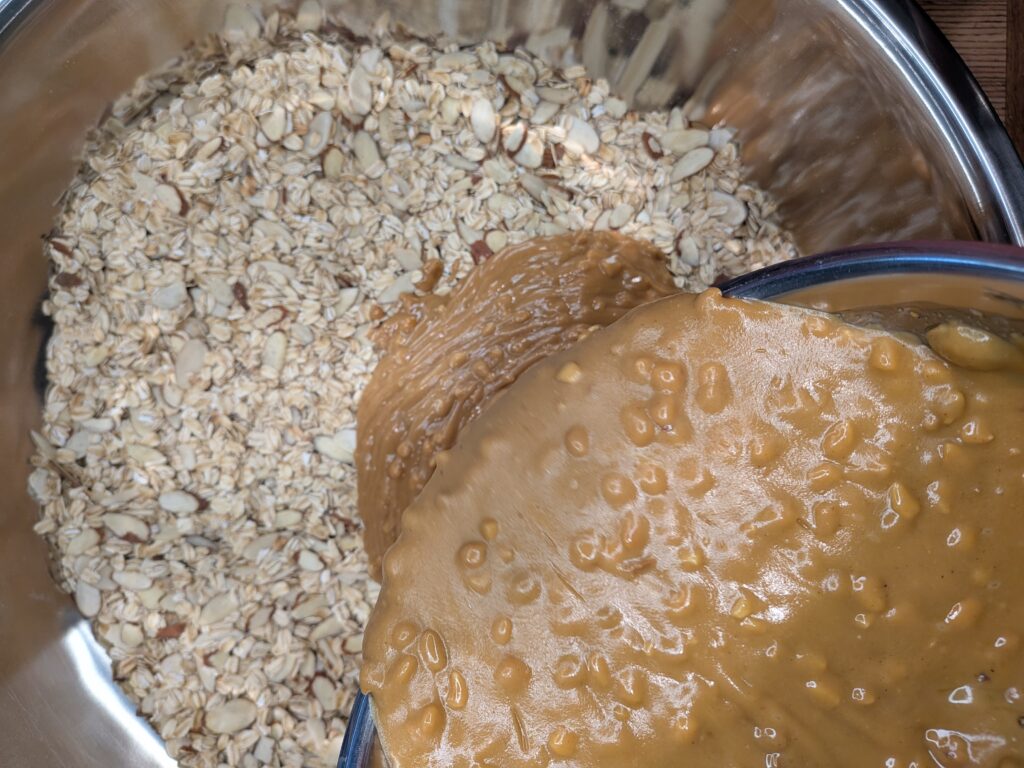 Homemade Peanut Butter Almond Granola 