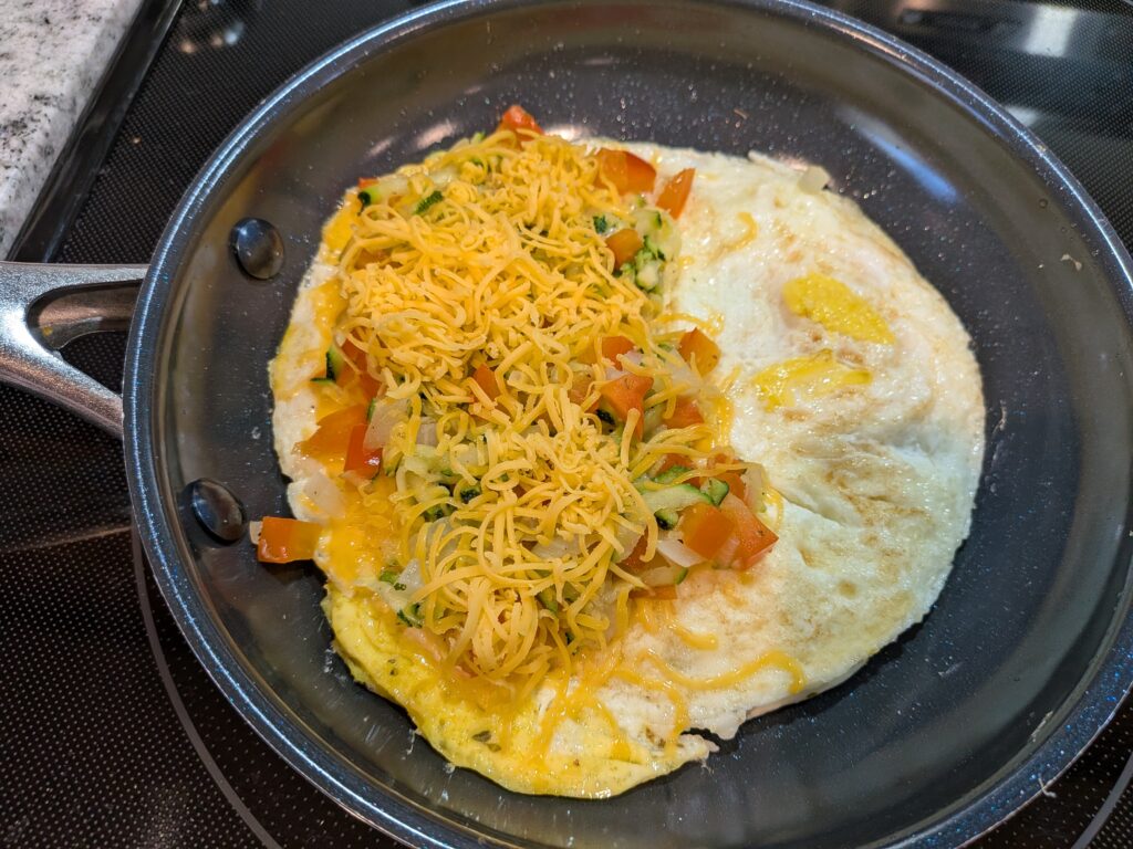 Loaded Veggie Omelet 