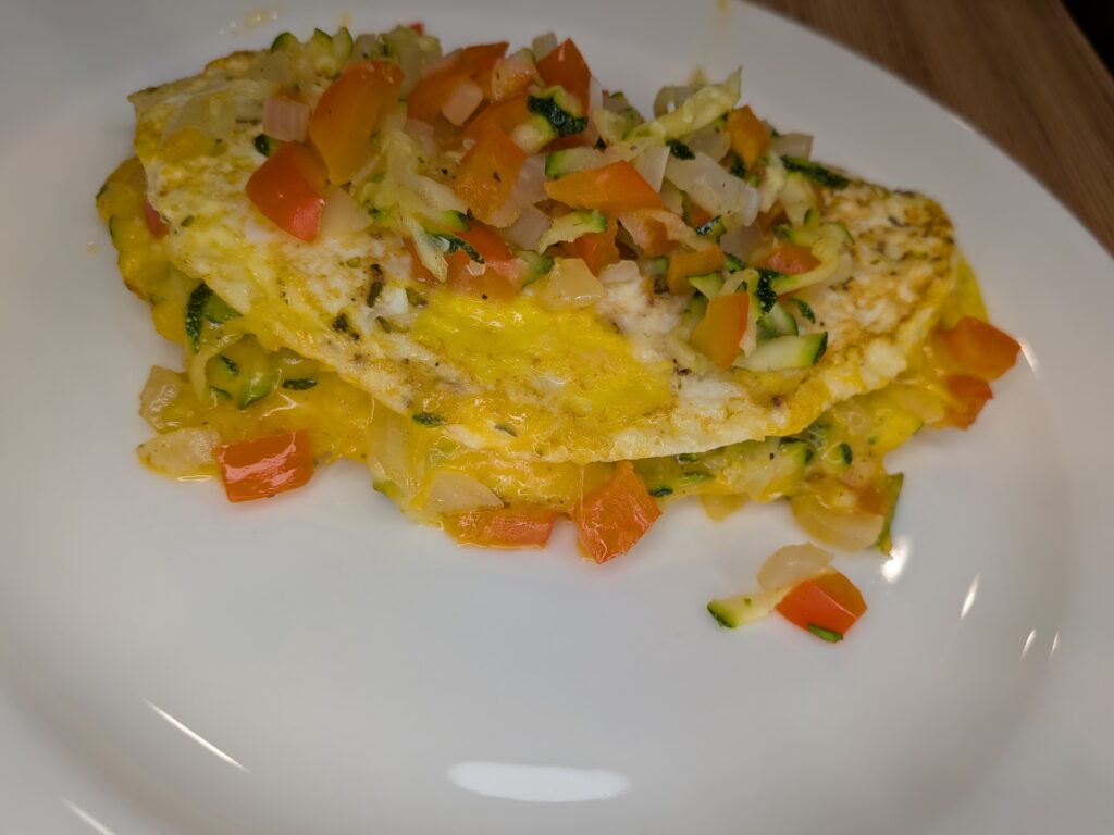 Loaded Veggie Omelet 