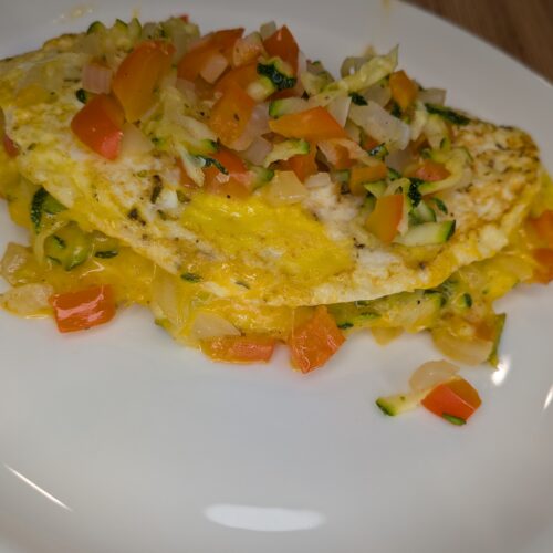 Loaded Veggie Omelet