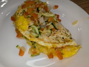 Loaded Veggie Omelet