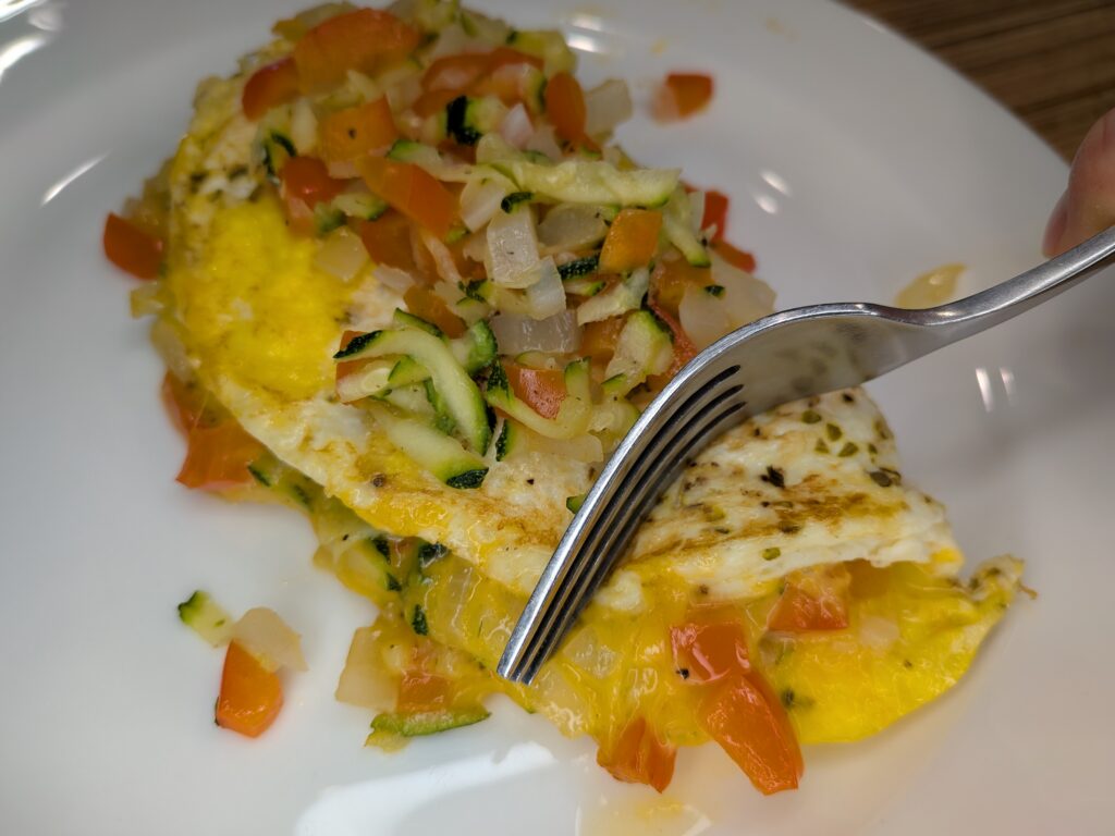 Loaded Veggie Omelet 