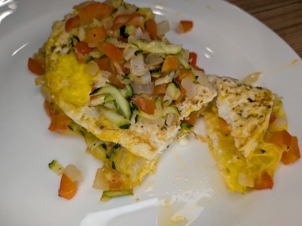 Loaded Veggie Omelet 