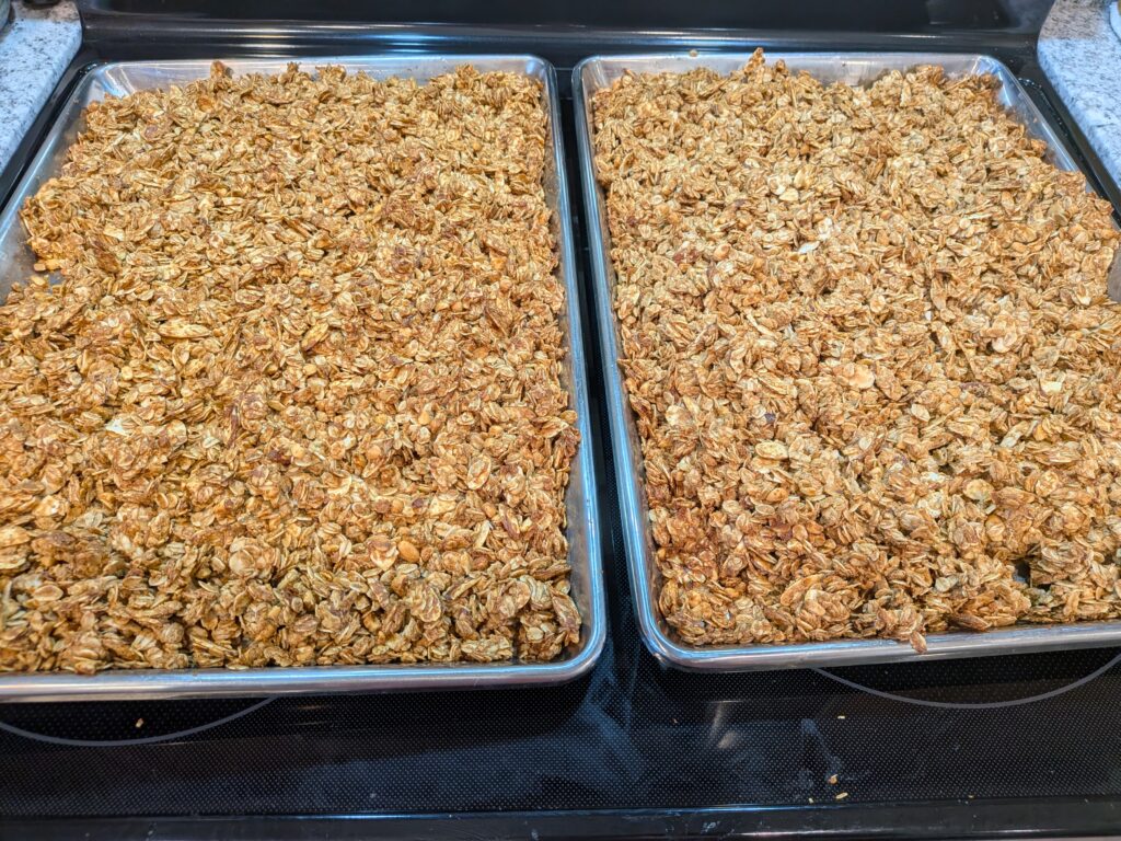 Homemade Peanut Butter Almond Granola 