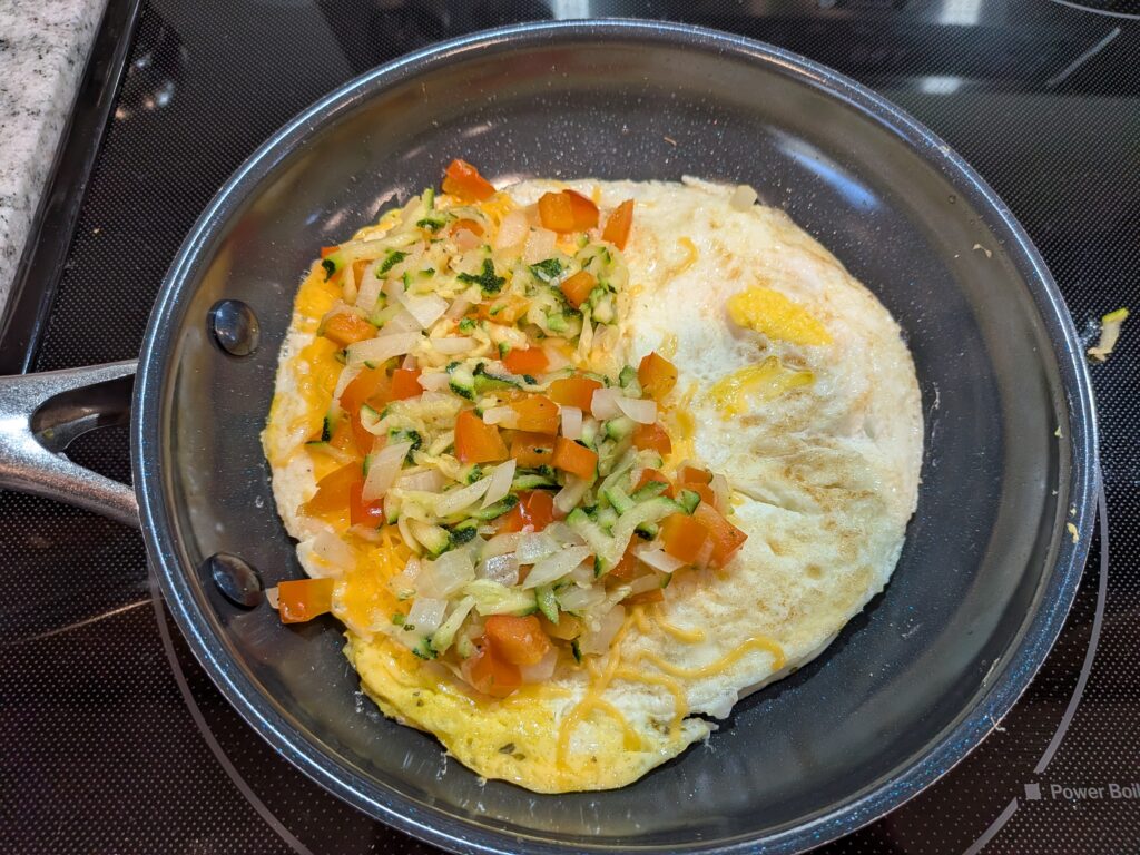 Loaded Veggie Omelet